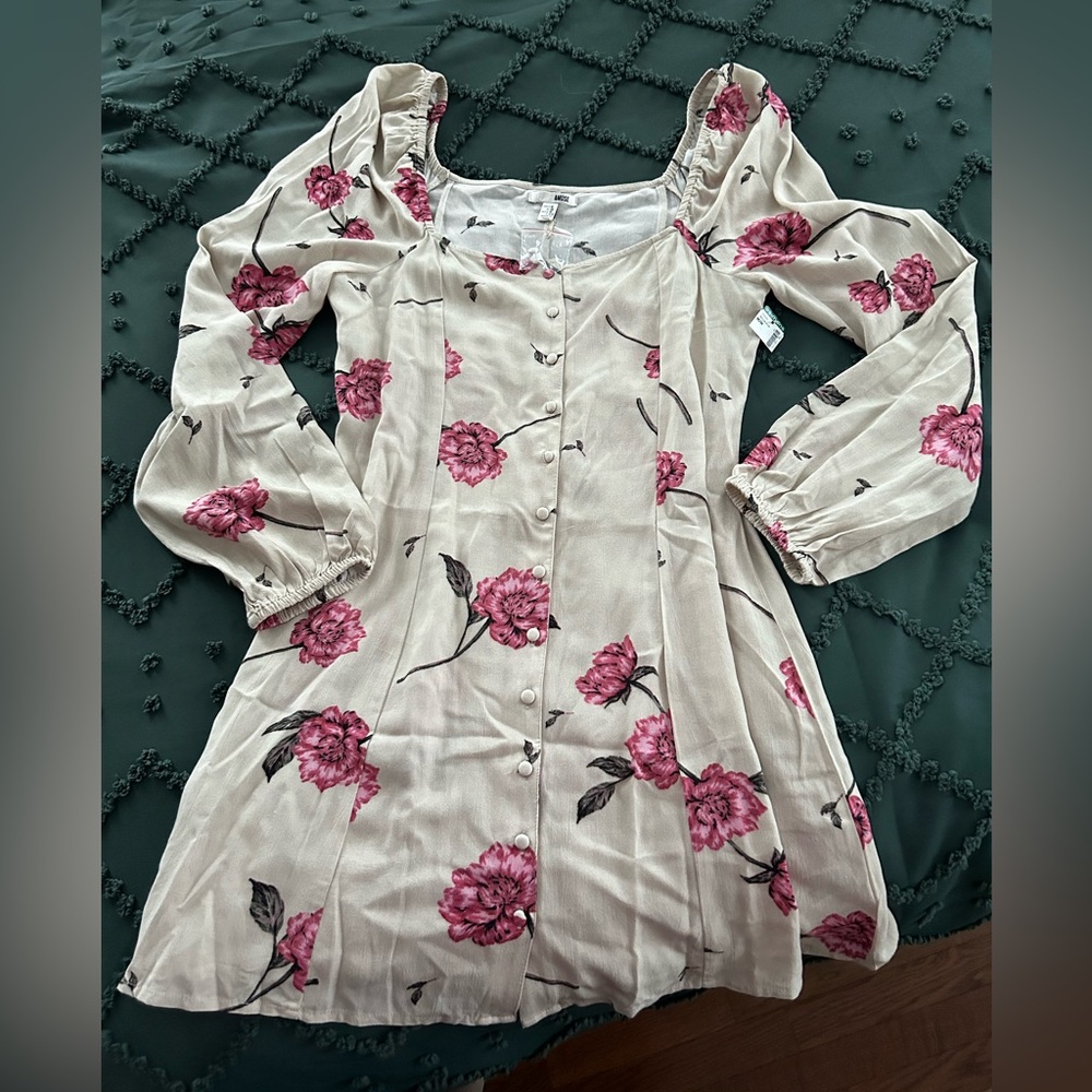 Long Puff Sleeve Dress